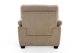 Beige Jumbo Cord Armchair Lincoln - thumbnail 7