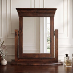 The Furniture Market French Hardwood Dressing Table Mirror - H 600mm X W 600mm X D 160mm - thumbnail 2
