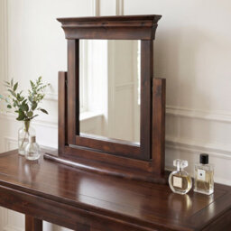 The Furniture Market French Hardwood Dressing Table Mirror - H 600mm X W 600mm X D 160mm - thumbnail 8