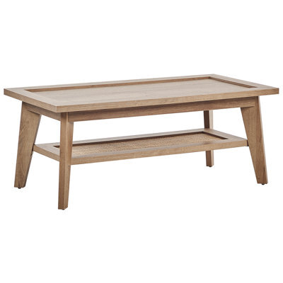 Beliani Rustic Coffee Table Simla Brown - image 1