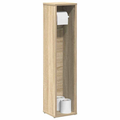 Berkfield Bathroom Cabinet With Roll Holder Sonoma Oak 20.5X20X90 Cm - image 1