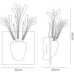 Luminosa Lighting Luminosa Love Wall Lamp 3 Light G4 Polished Chrome/white Glass, Not Led/cfl Compatible - thumbnail 4