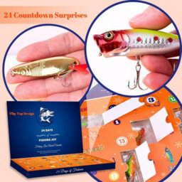 CLEFFNS Advent Calendar Fishing 2026 Christmas Countdown 24 Days Fishing Lures Set For Fisherman Adult Men Teen Boys Xmas Surprise Gift - thumbnail 2