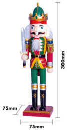 Netagon St Helens Home And Garden Nutcracker With Drum Christmas Decoration - thumbnail 2