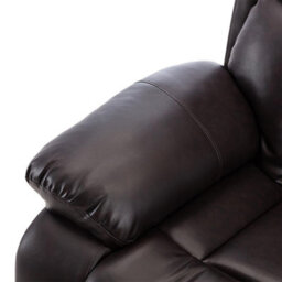 More4Homes Chester Electric Recliner Bonded Leather 1+2 Seater Sofa Set (Brown) - thumbnail 7