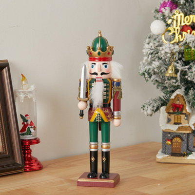 Living And Home Nutcracker Soldier Figurine Christmas Decoration Xmas Ornament H 30 Cm - image 1