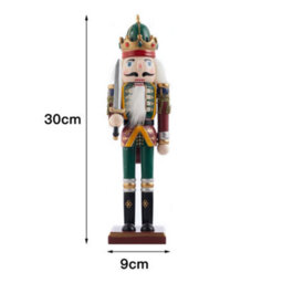 Living And Home Nutcracker Soldier Figurine Christmas Decoration Xmas Ornament H 30 Cm - thumbnail 6