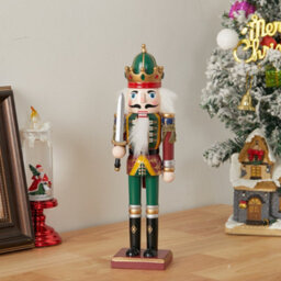 Living And Home Nutcracker Soldier Figurine Christmas Decoration Xmas Ornament H 30 Cm - thumbnail 1