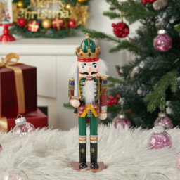 Living And Home Nutcracker Soldier Figurine Christmas Decoration Xmas Ornament H 30 Cm - thumbnail 3