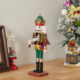Living And Home Nutcracker Soldier Figurine Christmas Decoration Xmas Ornament H 30 Cm - thumbnail 2
