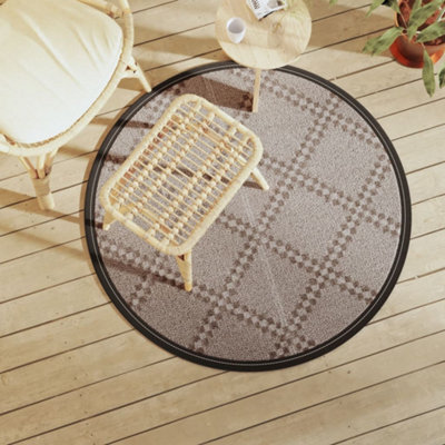 Walplus Outdoor Carpet Rugs For Garden Patios  Brown 120 Cm Pp - image 1