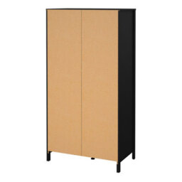 Furniture To Go Barcelona Wardrobe With 1 Door + 1 Mirror Door + 2 Drawers Matt Black - thumbnail 4