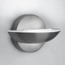Long Life Lamps Company 9W Led Wall Light Brushed Chrome Opal Diffuser Cool White 6000K H3038 - thumbnail 7