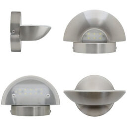 Long Life Lamps Company 9W Led Wall Light Brushed Chrome Opal Diffuser Cool White 6000K H3038 - thumbnail 6