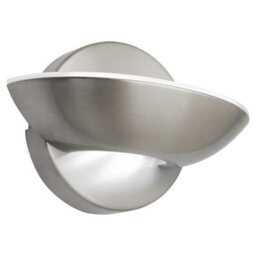 Long Life Lamps Company 9W Led Wall Light Brushed Chrome Opal Diffuser Cool White 6000K H3038 - thumbnail 1