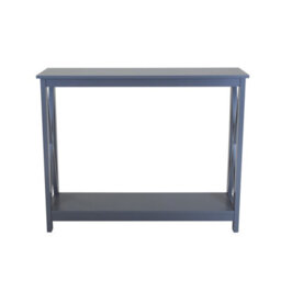 Charles Bentley Tetbury Country Style Wooden Hallway Side Console Table Grey - thumbnail 2