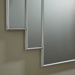 The Online Mirror Shop Wall Mirror Charleston Rectangular Shape With Silver Frame For Hanging Above A Sofa- H 90Cmxw 90Cmxd 2Cm - thumbnail 4