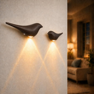 Amorly 2 Pack Dark Wood Grain Rechargeable Magnetic Motion Sensor Night Light,cordless Detachable Wall Lamp,for Hallway,bathroom,stairway - image 1