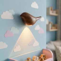 Amorly 2 Pack Dark Wood Grain Rechargeable Magnetic Motion Sensor Night Light,cordless Detachable Wall Lamp,for Hallway,bathroom,stairway - thumbnail 5