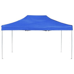 Berkfield Professional Folding Party Tent Aluminium 4.5X3 M Blue - thumbnail 3