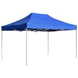 Berkfield Professional Folding Party Tent Aluminium 4.5X3 M Blue - thumbnail 1
