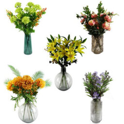 Pegdev - Pdl - Pack Of 6 X 100Cm Artificial White Phalaenopsis Orchid Stem - Elegant Faux Flowers - thumbnail 3