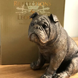 Animal Crackers English Bulldog Figurine From The Leonardo Reflections Bronzed Range, Gift Boxed. - thumbnail 6
