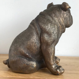 Animal Crackers English Bulldog Figurine From The Leonardo Reflections Bronzed Range, Gift Boxed. - thumbnail 4