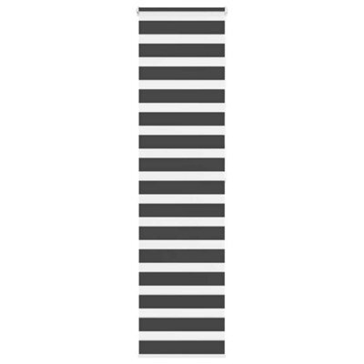 Berkfield Zebra Blind Black 55X200 Cm Fabric Width 50.9 Cm Polyester - image 1