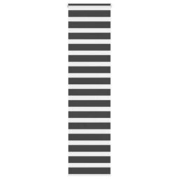 Berkfield Zebra Blind Black 55X200 Cm Fabric Width 50.9 Cm Polyester