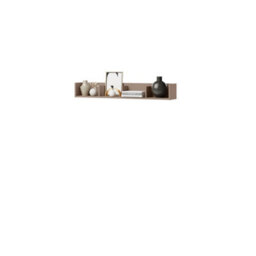 Arte Elegant Cashmere & Truffle Wall Shelves H180mm W1290mm D220mm - Modern Set Of Two - thumbnail 2