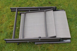 Garden Market Place Henley 6 Seater Garden Dining Set - 6 Folding Chairs And A Glass Top Table - thumbnail 6