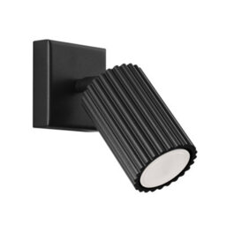 Luminosa Lighting Luminosa Karbon Minimalist Single Wall Spotlight Black - thumbnail 1