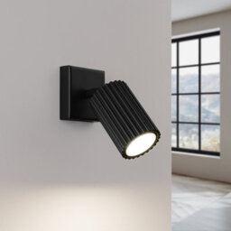 Luminosa Lighting Luminosa Karbon Minimalist Single Wall Spotlight Black - thumbnail 3