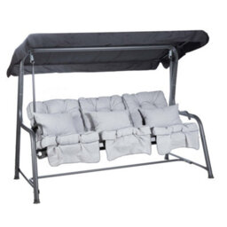 Alfresia Roma Swing Seat With Grey Classic Cushions