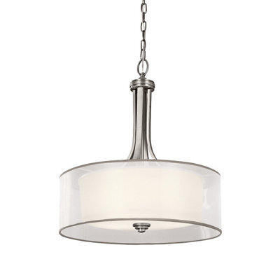 Luminosa Lighting Elstead Lacey 4 Light Large Pendant, Antique Pewter, E27 - image 1