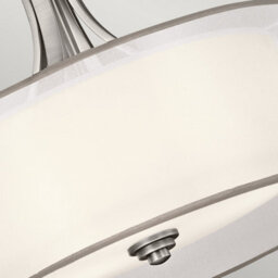 Luminosa Lighting Elstead Lacey 4 Light Large Pendant, Antique Pewter, E27 - thumbnail 3