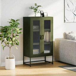 Walplus Highboard Olive Green 68X39X123 Cm Steel - thumbnail 3