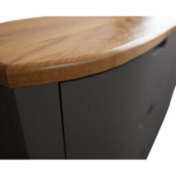 Furniture 48 Bewley Oak And Charcoal Grey Painted Wide Chest Of Drawers - thumbnail 4