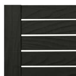 Berkfield Double Sun Lounger Black 155X138X83 Cm Polypropylene - thumbnail 8