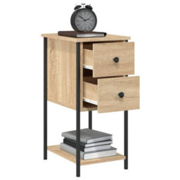 Walplus Bedside Cabinet Sonoma Oak 32X42X70 Cm Engineered Wood - thumbnail 4
