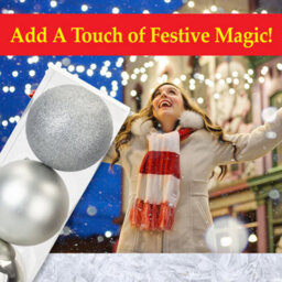 Silver Colour Christmas Baubles Pack Of 3- 12Cm - thumbnail 5