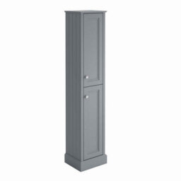 Plum&clay Fairmont Light Grey Traditional Floor Standing Bathroom Storage Cabinet Tall Storage Unit