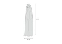 GoodHome Grey Parasol Cover (H) 1900mm X (W) 450mm - thumbnail 2