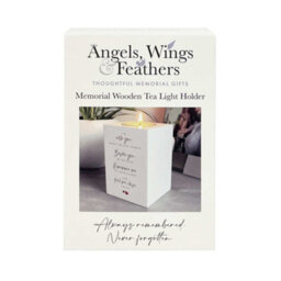 Oh So Precious Memorial Wooden Tea Light Holder - White Wooden Remembrance Candle Holder With Poem - thumbnail 4