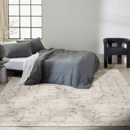 Grey Abstract Handmade Luxurious Modern Wool Rug Easy To Clean Rug For Living Room And Bedroom-259Cm X 351Cm - thumbnail 2