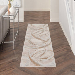 Brushstrokes Beige Abstract Modern Easy To Clean Rug For Living Room Bedroom And Dining Room-239Cm X 300Cm - thumbnail 6