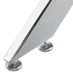 Beliani Dining Table Maramo Silver 120 Cm 70 Cm Tempered Glass - thumbnail 6