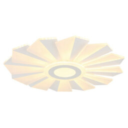 Luminosa Lighting Luminosa Alwina Integrated Led Semi Flush Ceiling Light White Matt Led Dimmable 2700-6000K Remote Control Timer - thumbnail 5