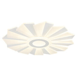 Luminosa Lighting Luminosa Alwina Integrated Led Semi Flush Ceiling Light White Matt Led Dimmable 2700-6000K Remote Control Timer